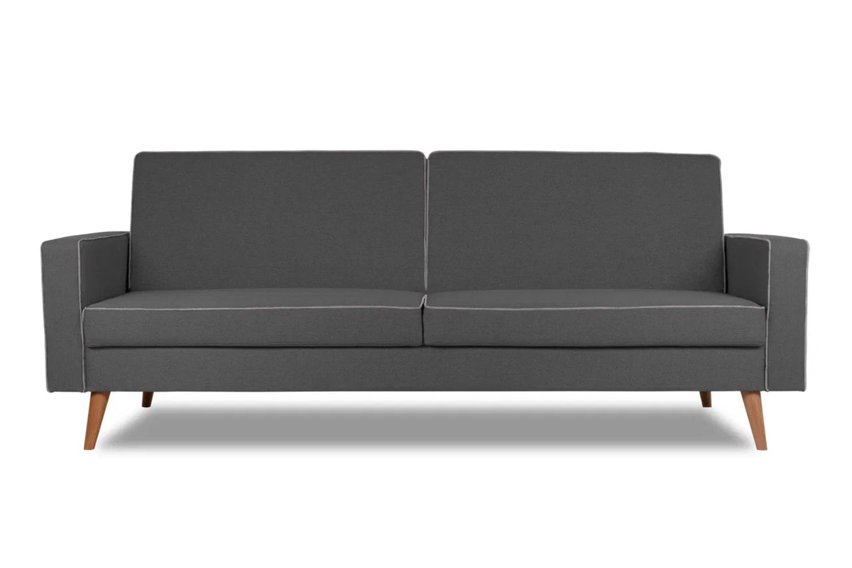 Берус трёхместный диван-релакс Рогожка UNO (Grey + кант Silver) арт. 4673739701102